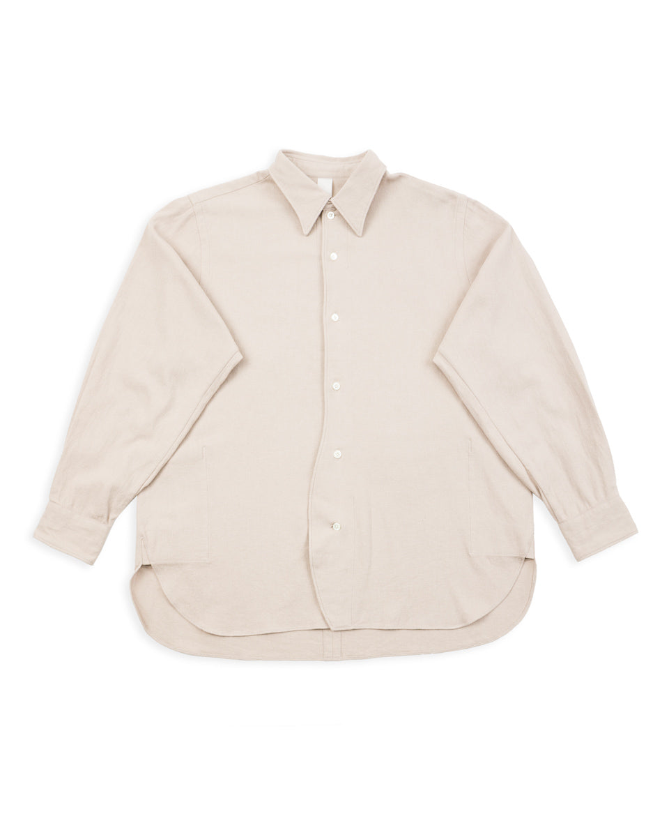 Senui Inside Pockets Shirt - Oyster Vintage Cotton Amundsen - Standard & Strange