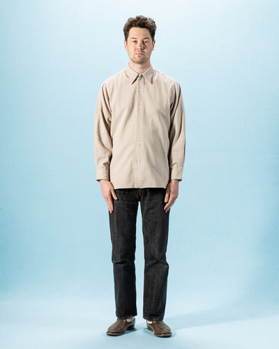 Senui Inside Pockets Shirt - Oyster Vintage Cotton Amundsen - Standard & Strange