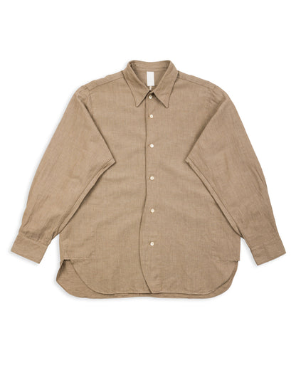 Senui Inside Pockets Shirt - Russet Italian Mixed Woven Cloth - Standard & Strange