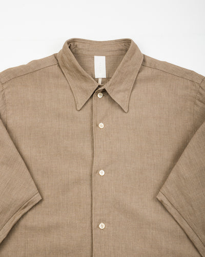 Senui Inside Pockets Shirt - Russet Italian Mixed Woven Cloth - Standard & Strange
