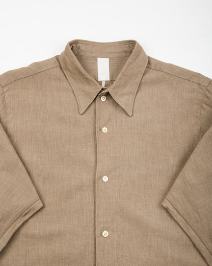 Senui Inside Pockets Shirt - Russet Italian Mixed Woven Cloth - Standard & Strange