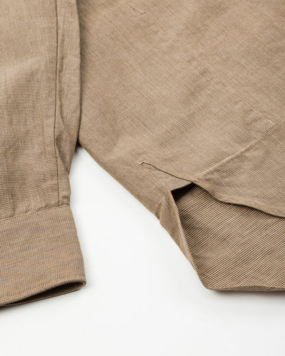Senui Inside Pockets Shirt - Russet Italian Mixed Woven Cloth - Standard & Strange