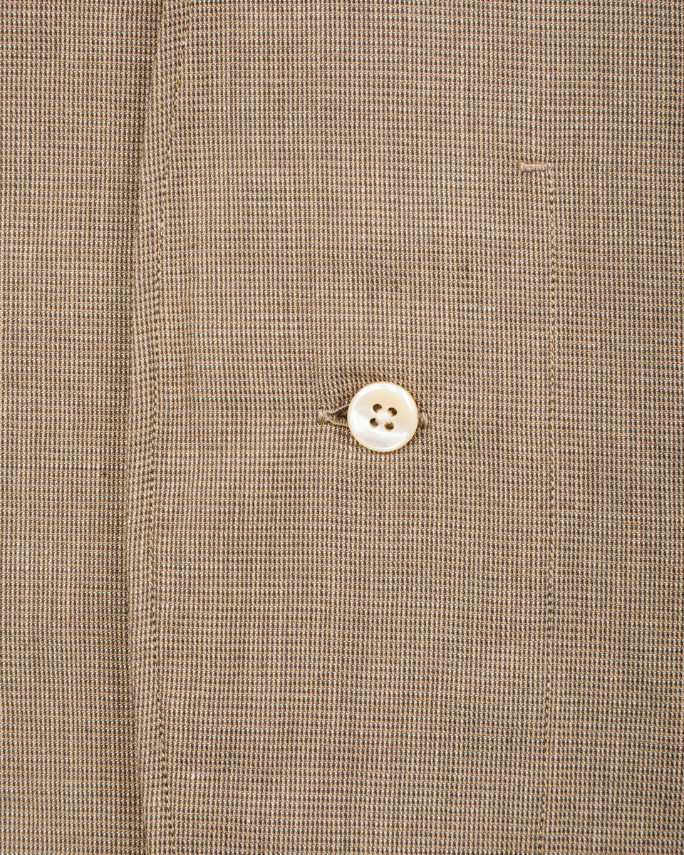 Senui Inside Pockets Shirt - Russet Italian Mixed Woven Cloth - Standard & Strange