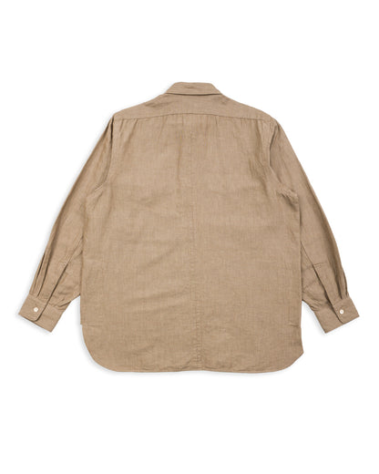 Senui Inside Pockets Shirt - Russet Italian Mixed Woven Cloth - Standard & Strange