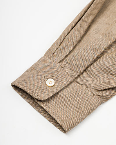 Senui Inside Pockets Shirt - Russet Italian Mixed Woven Cloth - Standard & Strange