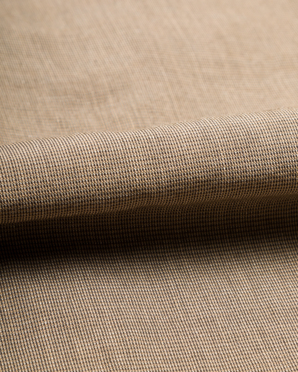 Senui Inside Pockets Shirt - Russet Italian Mixed Woven Cloth - Standard & Strange