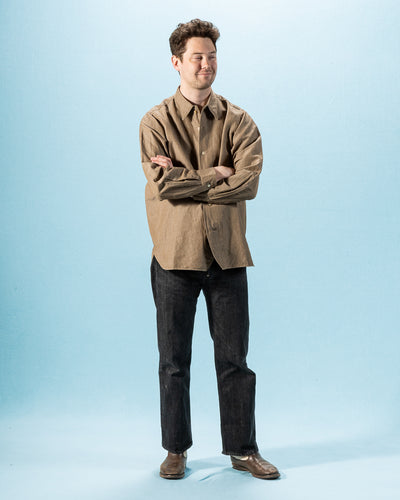 Senui Inside Pockets Shirt - Russet Italian Mixed Woven Cloth - Standard & Strange