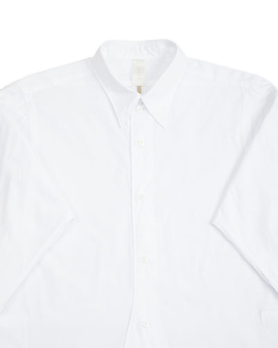 Senui Inside Pockets Shirt - White Broad - Standard & Strange