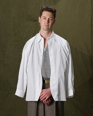 Senui Inside Pockets Shirt - White Broad - Standard & Strange