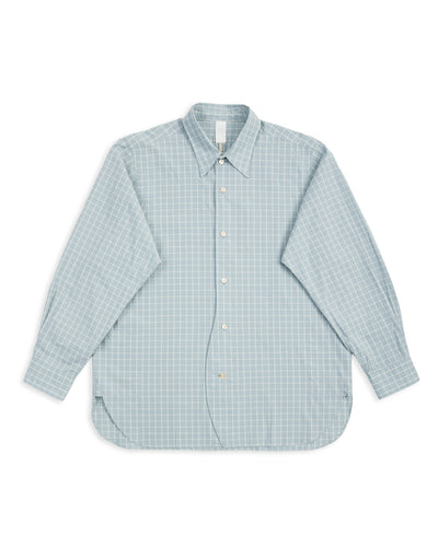 Senui OG Typewriter Check Shirt - Ice Blue - Standard & Strange