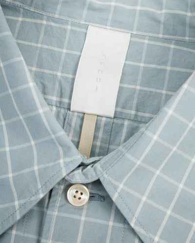 Senui OG Typewriter Check Shirt - Ice Blue - Standard & Strange