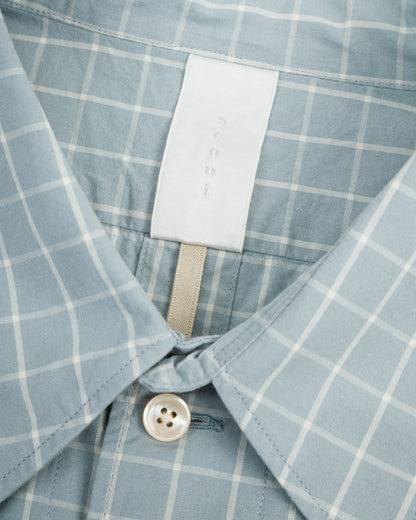 Senui OG Typewriter Check Shirt - Ice Blue - Standard & Strange