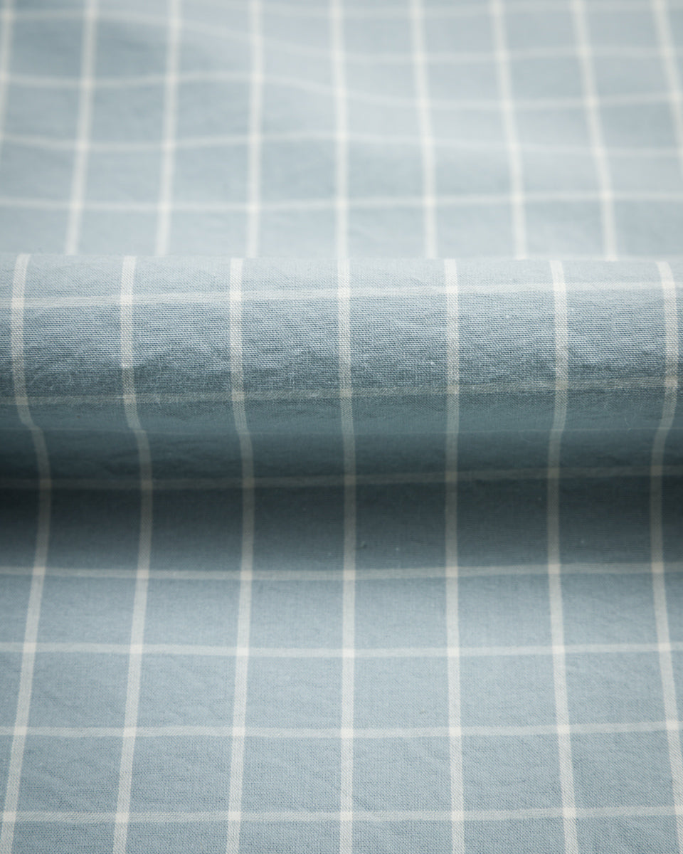 Senui OG Typewriter Check Shirt - Ice Blue - Standard & Strange