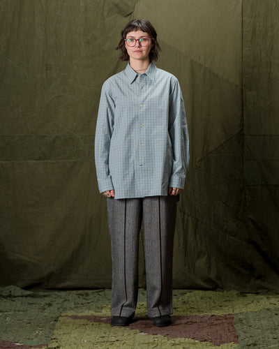 Senui OG Typewriter Check Shirt - Ice Blue - Standard & Strange