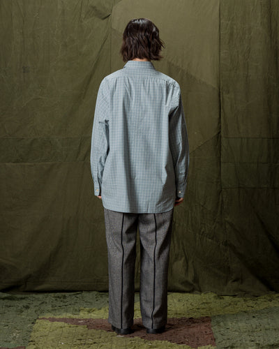 Senui OG Typewriter Check Shirt - Ice Blue - Standard & Strange