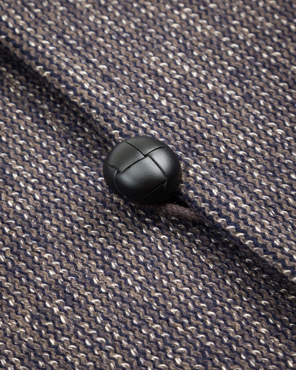 Senui Salt and Pepper Vest - Vintage Navy Wool - Standard & Strange