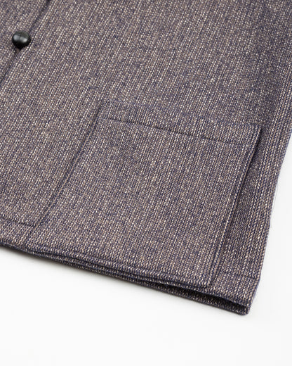 Senui Salt and Pepper Vest - Vintage Navy Wool - Standard & Strange