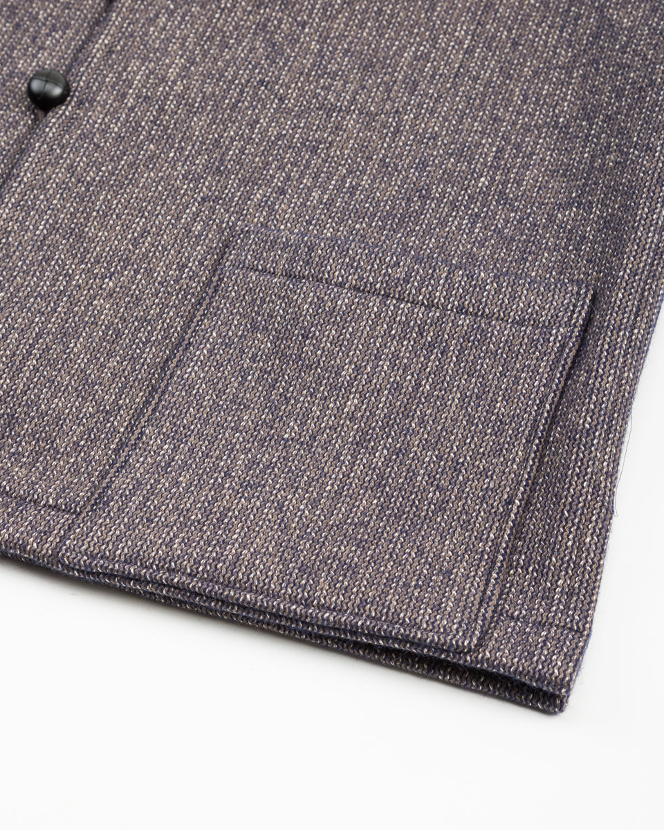 Senui Salt and Pepper Vest - Vintage Navy Wool - Standard & Strange