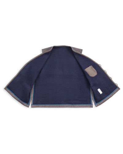 Senui Salt and Pepper Vest - Vintage Navy Wool - Standard & Strange