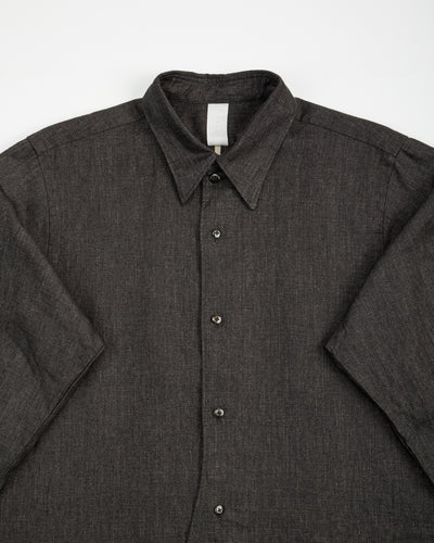 Senui Vintage Japanese Linen Shirt - Dark Grey - Standard & Strange