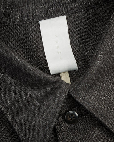 Senui Vintage Japanese Linen Shirt - Dark Grey - Standard & Strange