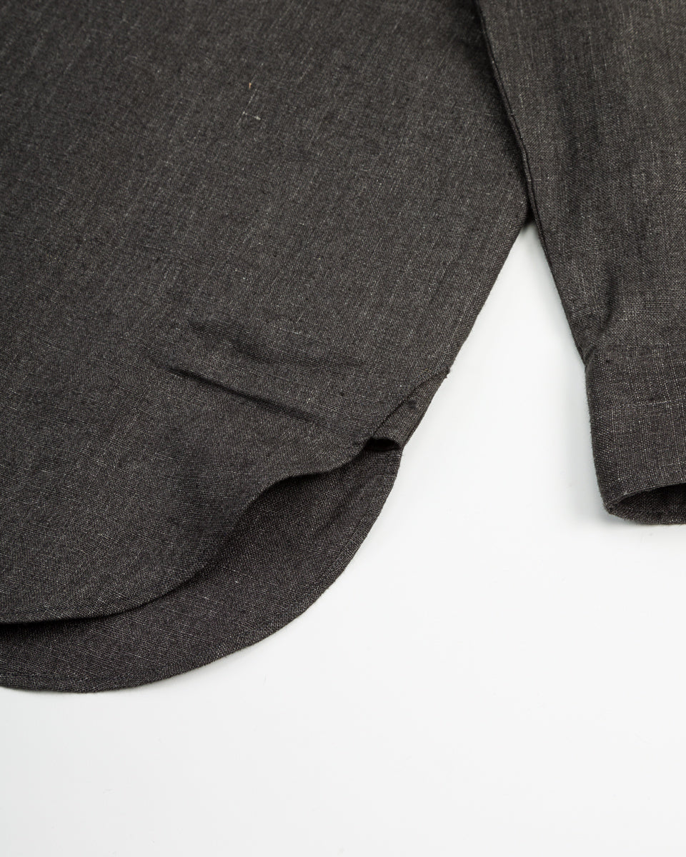 Senui Vintage Japanese Linen Shirt - Dark Grey - Standard & Strange