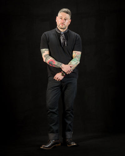 Standard & Strange Wakayama Special Loopwheel Tee - Black - Standard & Strange