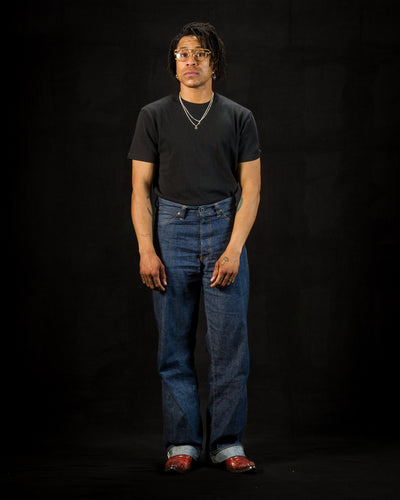 Standard & Strange Wakayama Special Loopwheel Tee - Black - Standard & Strange