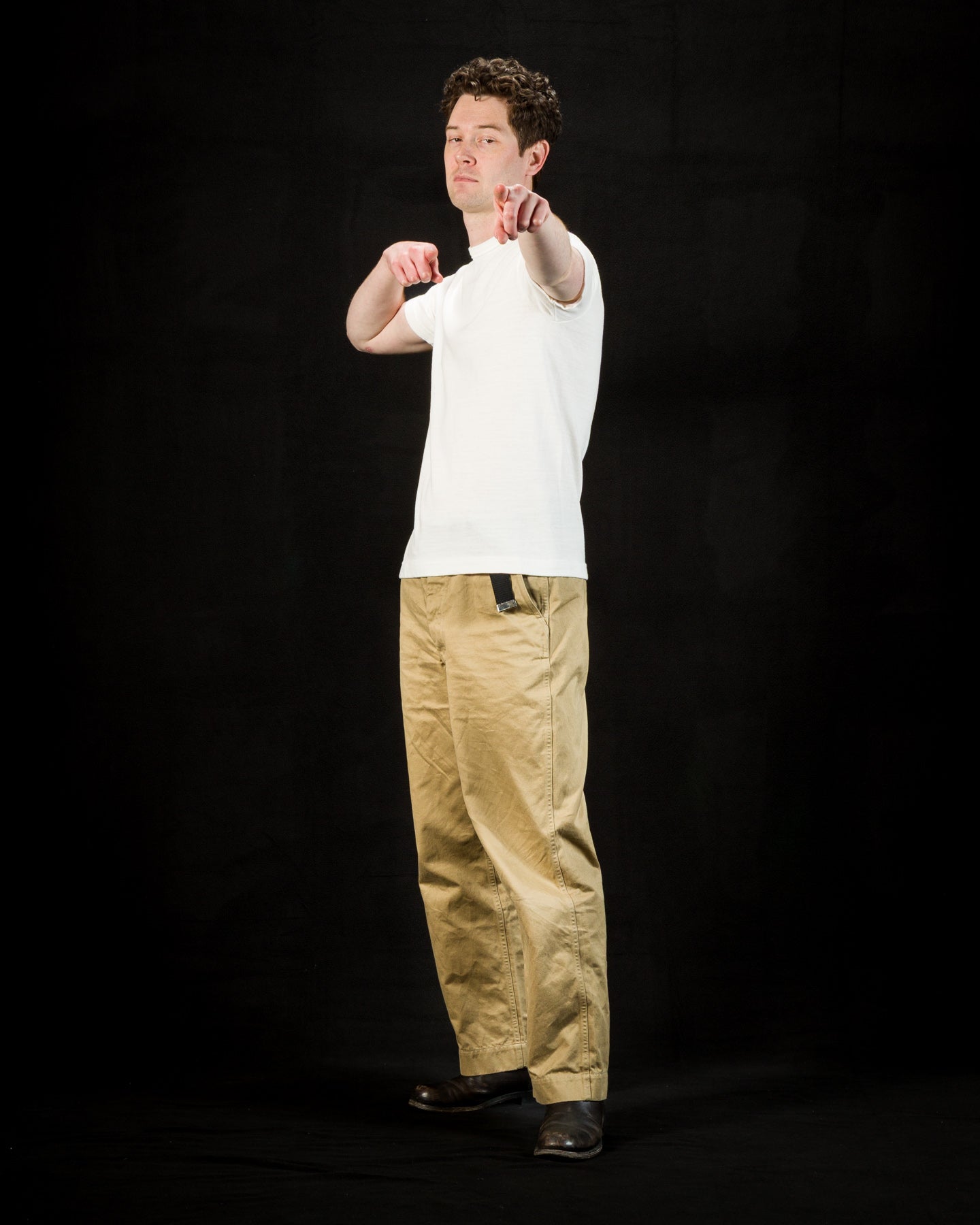 Standard & Strange Wakayama Special Loopwheel Tee - Cream - Standard & Strange