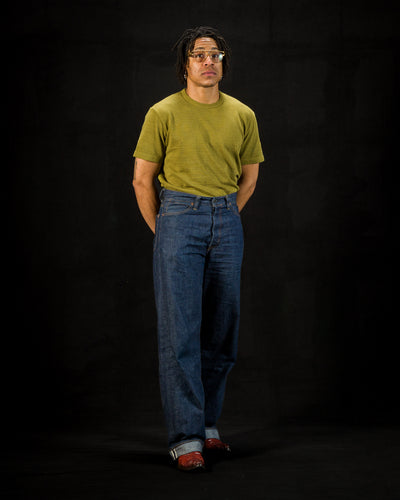 Standard & Strange Wakayama Special Loopwheel Tee - Martini Olive - Standard & Strange