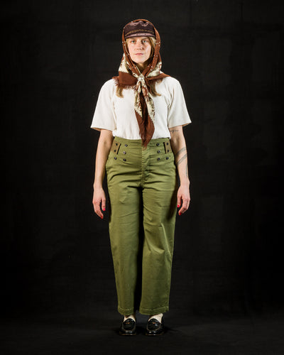 Stretch Chino TWIGGY 7-Stars Suspender Pants - Khaki