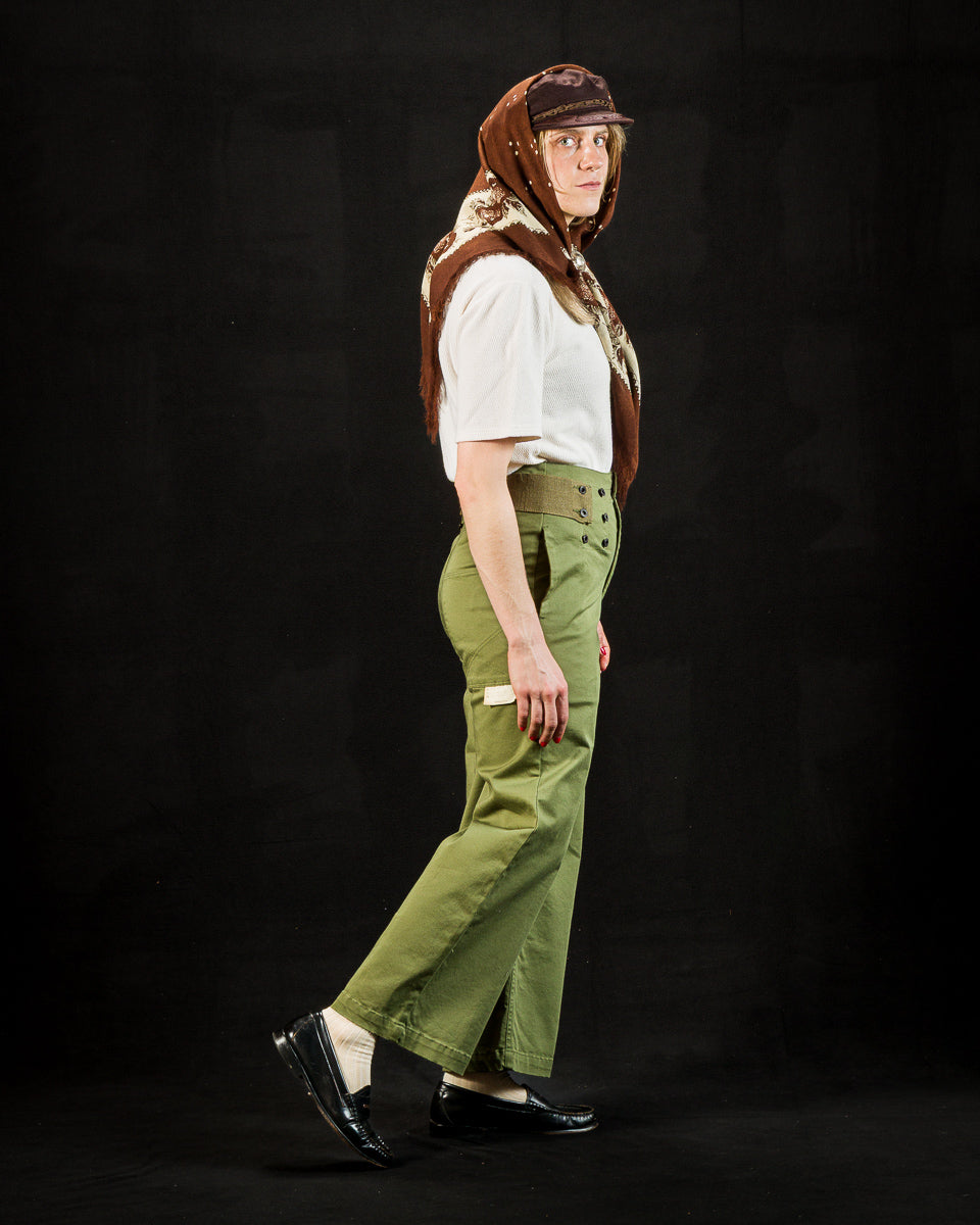 Stretch Chino TWIGGY 7-Stars Suspender Pants - Khaki
