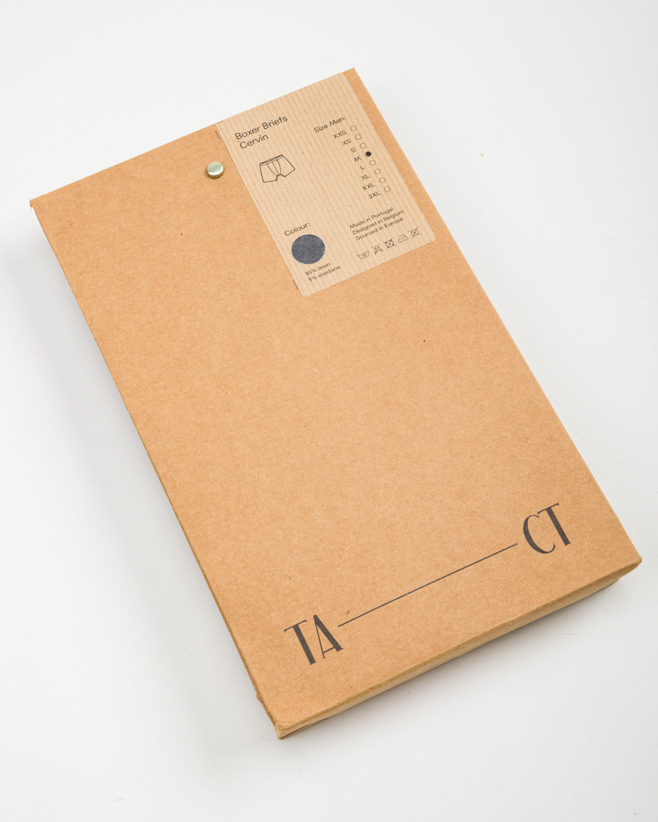 TA-CT Cervin Boxer Briefs - Anthracite Linen Jersey - Standard & Strange