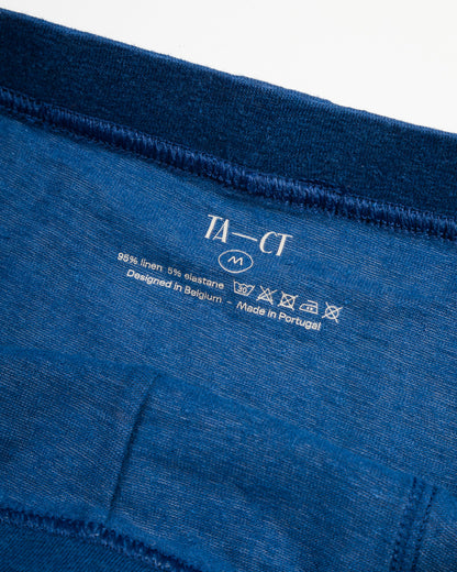 TA-CT Cervin Boxer Briefs - Indigo Linen Jersey - Standard & Strange