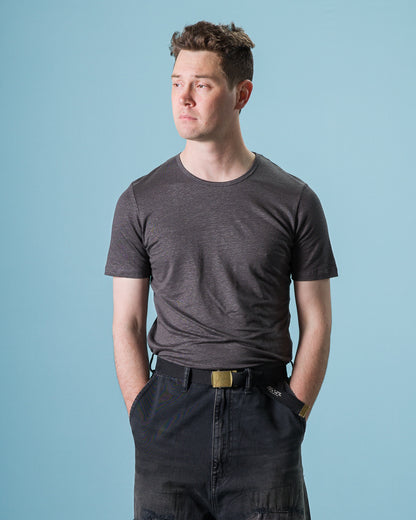 TA-CT Kern T-Shirt - Anthracite Linen Jersey - Standard & Strange