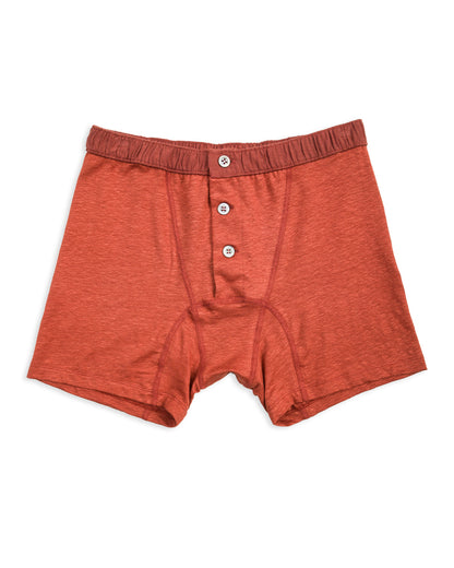 TA-CT Tomori Genderless Short Pants - Rust Linen Jersey - Standard & Strange