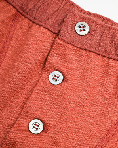 TA-CT Tomori Genderless Short Pants - Rust Linen Jersey - Standard & Strange