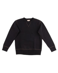 The Real McCoy's Loopwheel Crewneck Sweatshirt - Black - Standard & Strange