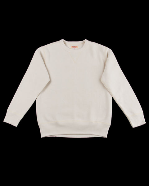 The Real McCoy's Loopwheel Crewneck Sweatshirt - Milk - Standard & Strange