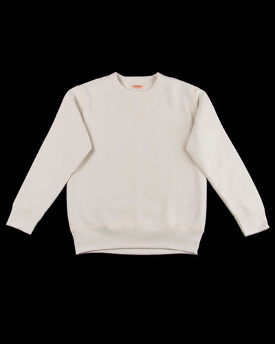 The Real McCoy's Loopwheel Crewneck Sweatshirt - Milk - Standard & Strange