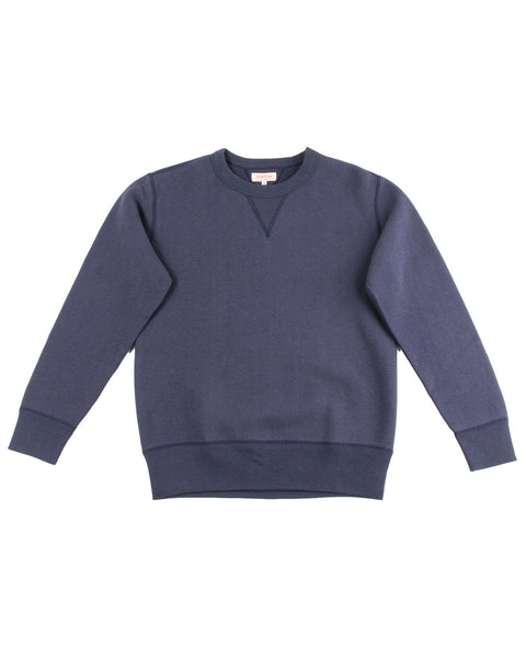 The Real McCoy's Loopwheel Crewneck Sweatshirt - Navy - Standard & Strange