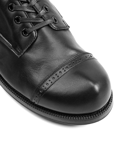 The 2 Monkeys Boots Vaudeville Boot - Black Shinki Horsehide - Standard & Strange