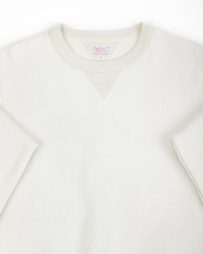 The Real McCoy's 10 oz Loopwheel Crewneck Sweatshirt - Milk - Standard & Strange