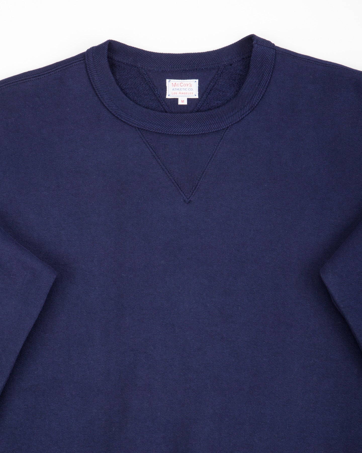 The Real McCoy's 10 oz Loopwheel Crewneck Sweatshirt - Navy - Standard & Strange