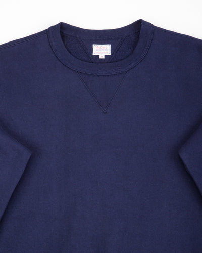 The Real McCoy's 10 oz Loopwheel Crewneck Sweatshirt - Navy - Standard & Strange