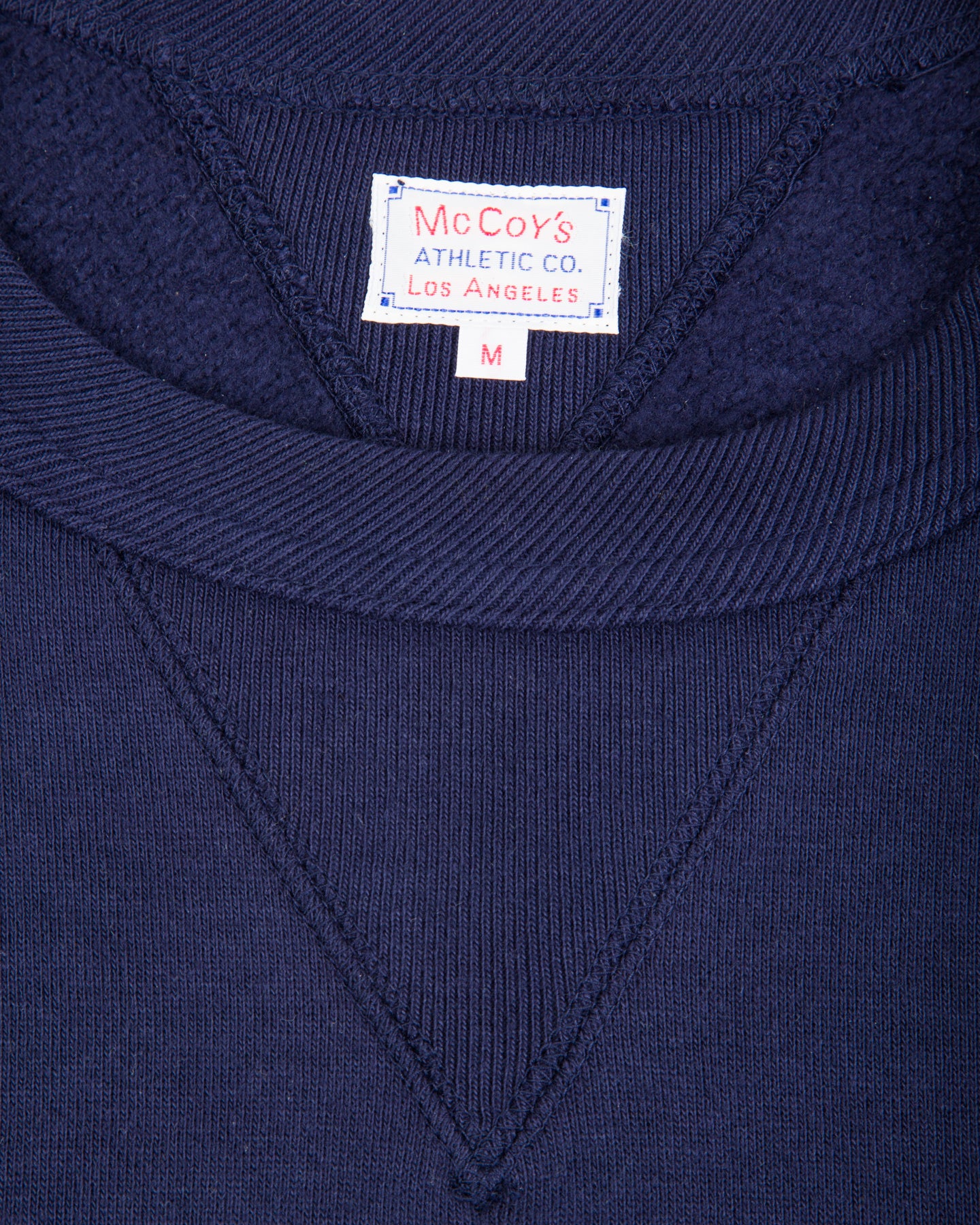 The Real McCoy's 10 oz Loopwheel Crewneck Sweatshirt - Navy - Standard & Strange