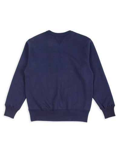 The Real McCoy's 10 oz Loopwheel Crewneck Sweatshirt - Navy - Standard & Strange