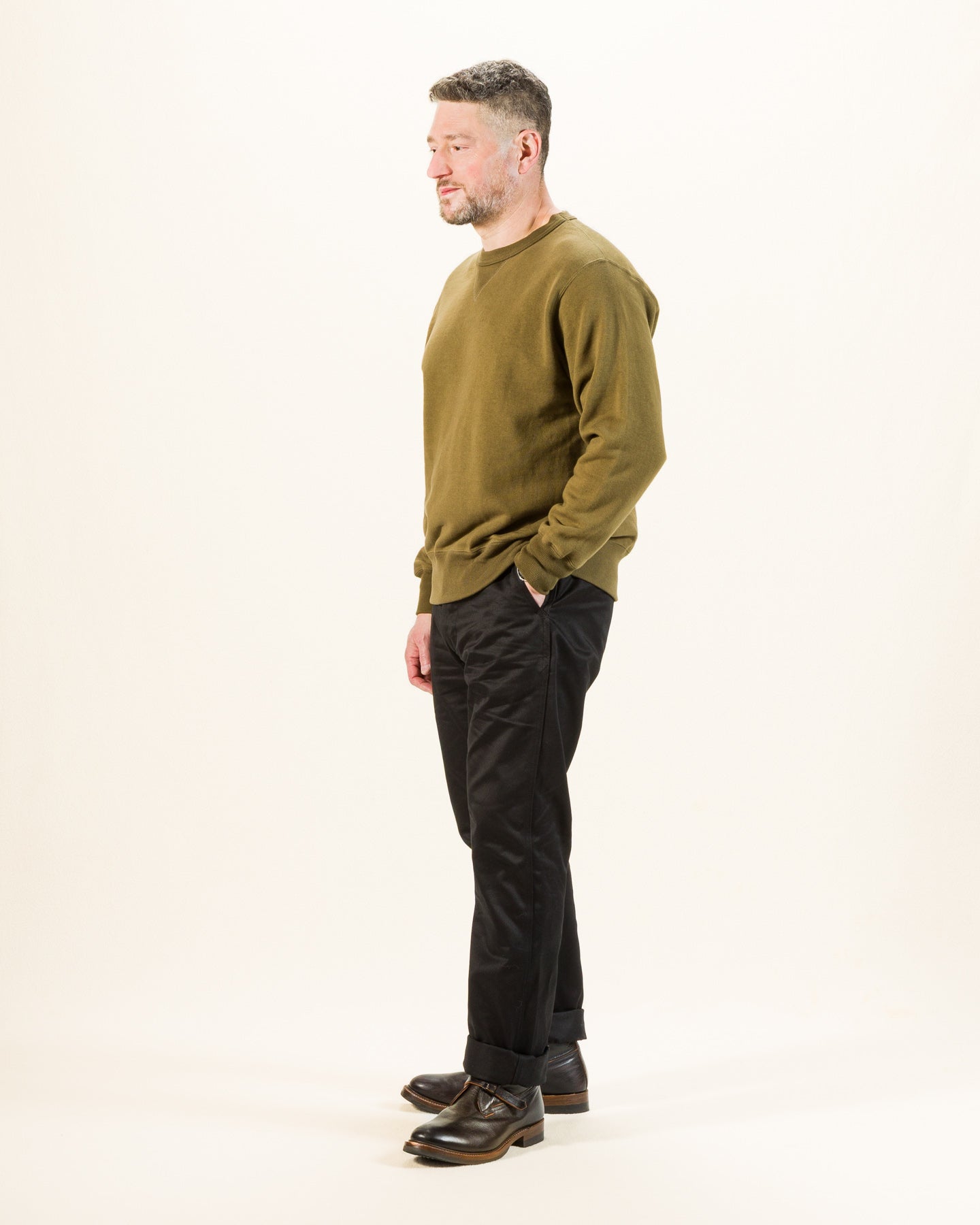 10 oz Loopwheel Crewneck Sweatshirt - Olive – Standard & Strange