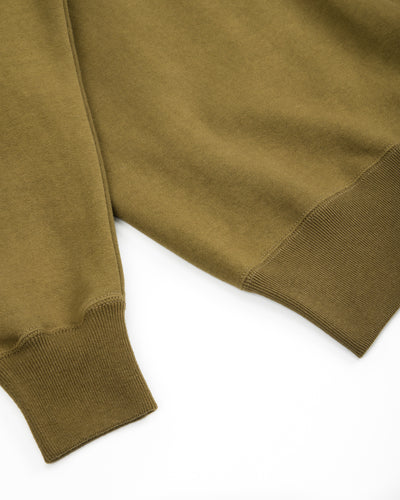 The Real McCoy's 10 oz Loopwheel Crewneck Sweatshirt - Olive - Standard & Strange