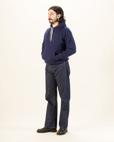 The Real McCoy's 10 oz Loopwheel Hooded Sweatshirt - Navy - Standard & Strange